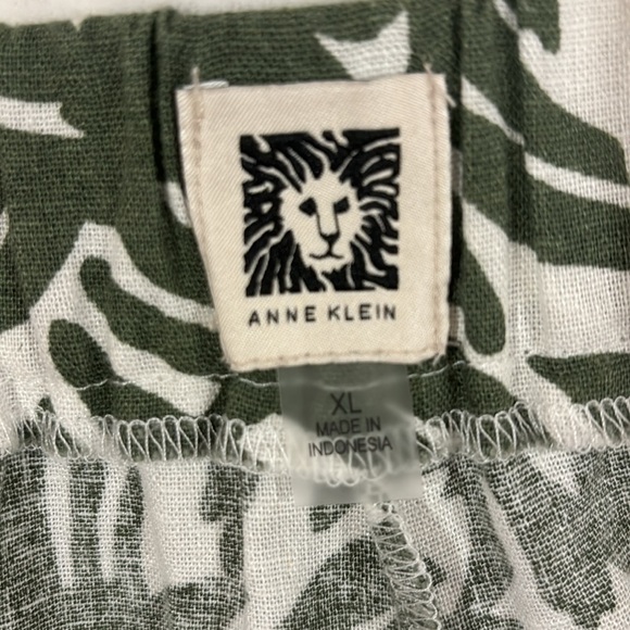 ANNE KLEIN palazzo linen pants - Picture 6 of 7